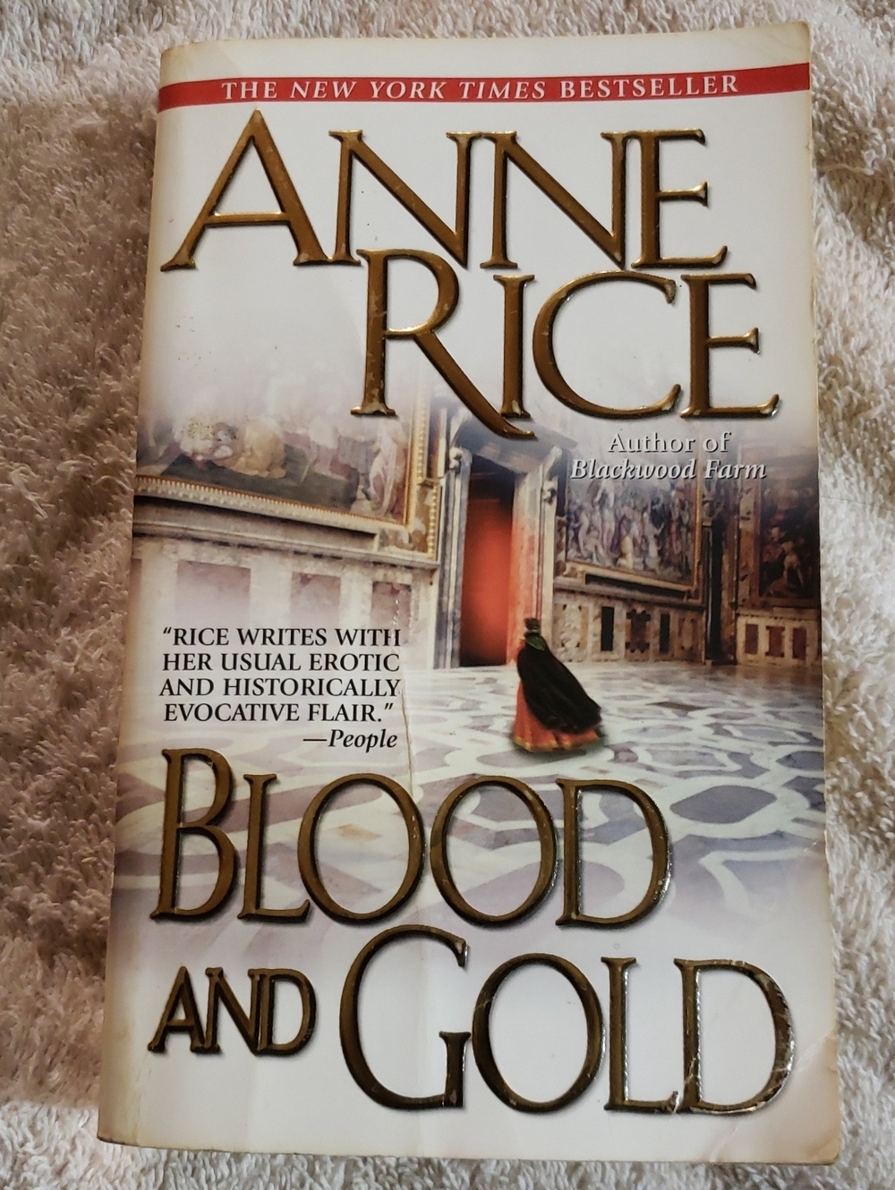 📚4 For $20 - Anne Rice - Blood and Gold Paperback (White & Gold)